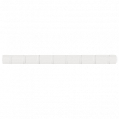 Вешалка настенная Flip, 81 см, 8 крючков, белая, анонс элемента