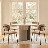 Изображение товара Обеденная группа: стол Ellie и стул Eiril светло-коричневый, 4 шт.