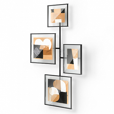 картинка Панно для фотографий Flute, черное, 4 эл. от магазина Одежда+