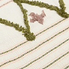 Изображение товара Покрывало из хлопка с бахромой оливкового цвета из коллекции Ethnic, 180х250 см