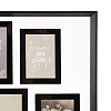 Изображение товара Рамка для фотографий Pleasant moments, 57х57 см, белая/черная