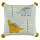 Подушка декоративная с помпонами с принтом Динозавр Toto из коллекции Tiny world 35х35 см