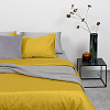 Изображение товара Комплект постельного белья полутораспальный из сатина горчичного цвета из коллекции Essential