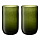 Набор стаканов Flowi, 510 мл, темно-зеленые, 2 шт.