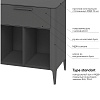 Изображение товара Тумба с 4-мя ящиками Type, 51х178х80 см, темно-серая