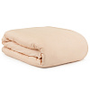 Изображение товара Комплект постельного белья полутораспальный из сатина бежево-розового цвета из коллекции Essential