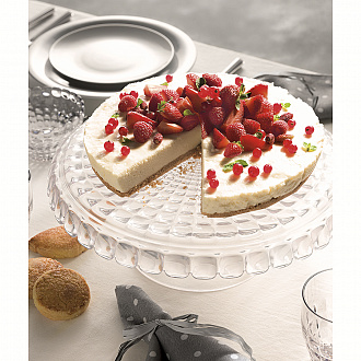 Изображение товара Блюдо для торта с крышкой Tiffany, Ø30 см, прозрачное