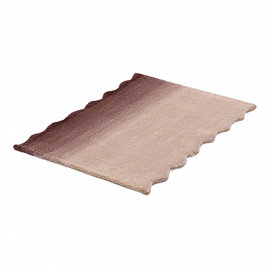 Ковер из шерсти Over Horizon цвета марсала из коллекции Trendy Ruffles, 60х90 см, анонс элемента