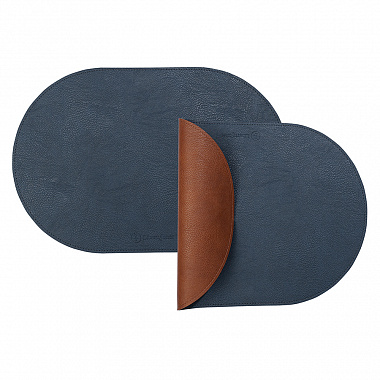 Салфетка сервировочная Pool, 30х45 см, синяя/коричневая, анонс элемента