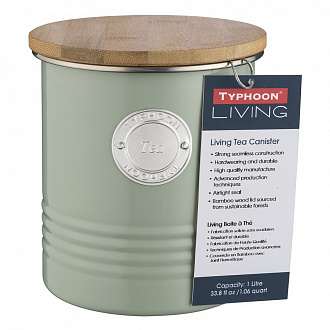 Изображение товара Емкость для хранения чая Living зеленая 1 л
