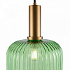 Изображение товара Светильник подвесной Modern, Zelma, 1 лампа, Ø20х131 см, зеленый/латунь