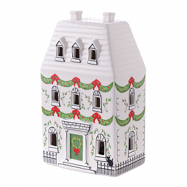 картинка Домик с подсветкой Olgod из коллекции New Year Essential, 19см от магазина Одежда+