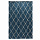 Ковер из джута темно-синего цвета с геометрическим рисунком из коллекции Ethnic, 200x300 см