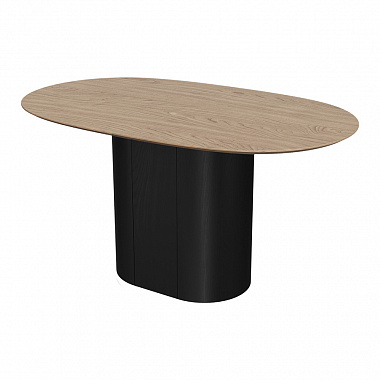 Стол обеденный Type, 140х85 см, натуральный дуб/черный, анонс элемента