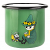 Изображение товара Кружка эмалированная Moomin Retro Снусмумрик, 370 мл, зеленая
