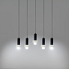 Изображение товара Светильник подвесной каскадный Fungus, Ø15х25 см, 5 плафонов, белый/черный