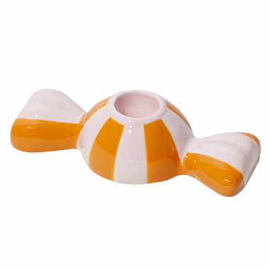 картинка Подсвечник Funfair, 5,5х12х3 см, оранжевый от магазина Одежда+