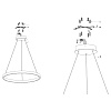 Изображение товара Светильник подвесной Technical, Rim, Ø100 см, белый