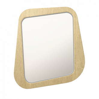 Изображение товара Зеркало Woodi, 63х72 см, дуб/светло-серое