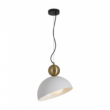 картинка Светильник подвесной Modern, Bowl, Ø29 см, латунь/белый от магазина Одежда+