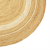 Изображение товара Ковер из джута овальный с вставками белого цвета из коллекции Ethnic, 200х300см