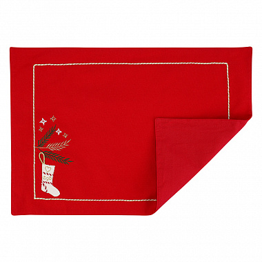 Салфетка под приборы Winter wishes из коллекции New Year Essential, 33х48 см, анонс элемента