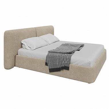 Кровать двуспальная Hub Soft, 200х200 см, молочный, анонс элемента