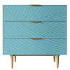 Изображение товара Комод с 3-мя ящиками Line, 90х50х90 см, голубой