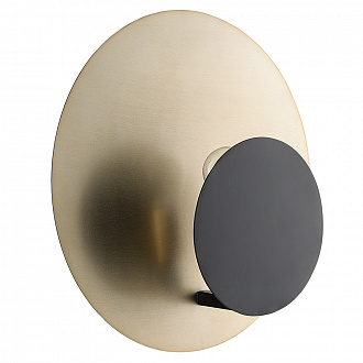Изображение товара Светильник настенный Stone, Ø35,5х15,5 см, черный/золотистый