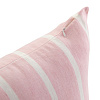 Изображение товара Чехол на подушку декоративный в полоску цвета пыльной розы из коллекции Essential, 40х60 см
