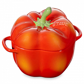 Изображение товара Кокот Staub, Перец, 12 см, оранжевый