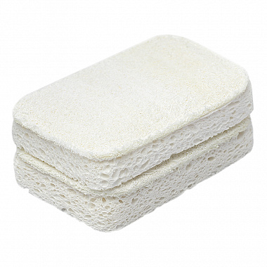 картинка Набор губок для посуды из люфы и целлюлозы Eco Sponge, 2 шт. от магазина Одежда+