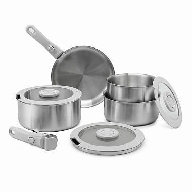 картинка Набор посуды для приготовления со съемными ручками 3Ply Balance, 9 предметов от магазина Одежда+