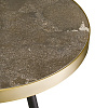 Изображение товара Столик Hedda, Ø55 см, черный/матовое золото