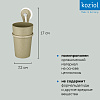 Изображение товара Стакан для зубных щеток на присоске Loop, Organic, песочный