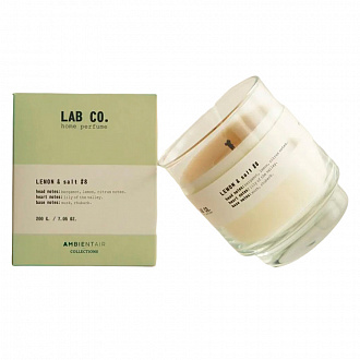 Свеча ароматическая Lab Co, Lemon&Salt, 40 ч