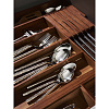 Изображение товара Органайзер для столовых приборов с держателем для ножей раздвижной Bambox, 32,5х43 см