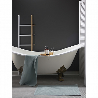 Изображение товара Коврик для ванной фактурный цвета шалфея из коллекции Essential, 50х80 см