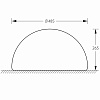 Изображение товара Светильник с аккумулятором Semisphere_F, Ø48,5х26,5 см, LED, 4000K