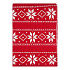 Изображение товара Плед из хлопка с новогодним рисунком Frostwork из коллекции New Year Essential, 130x180 см