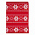 Плед из хлопка с новогодним рисунком Frostwork из коллекции New Year Essential, 130x180 см