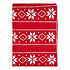Плед из хлопка с новогодним рисунком Frostwork из коллекции New Year Essential, 130x180 см
