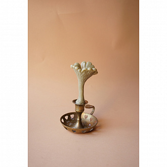 Изображение товара Свеча ароматическая Гриб Лисичка, 11,5 см, зеленая