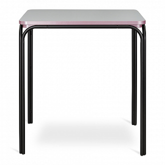 Изображение товара Стол обеденный Ror, 70х70 см, черный/серый/розовый