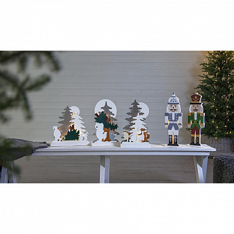 Изображение товара Декорация рождественская Forest Friends, 10 LED ламп, 44х28 см