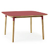 Изображение товара Стол обеденный Normann Copenhagen Form с ножками из дуба, 74,4х120х120 см,, красный