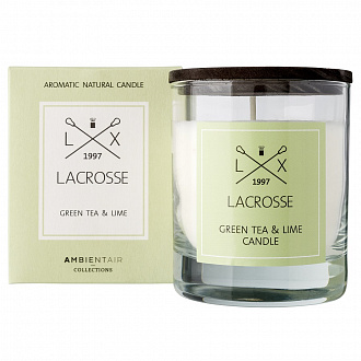 Изображение товара Свеча ароматическая Lacrosse, Зеленый чай и лайм, 40 ч
