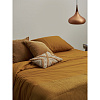 Изображение товара Простыня изо льна и хлопка цвета карри из коллекции Essential, 240х270 см