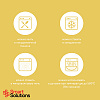 Изображение товара Набор контейнеров для запекания и хранения Smart Solutions, желтый, 3 шт.