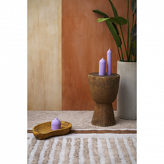 Изображение товара Свеча декоративная цвета лаванды из коллекции Edge, 10,5см